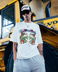 New Products Ed Hardy Dragon Oversized T-Shirt Off White