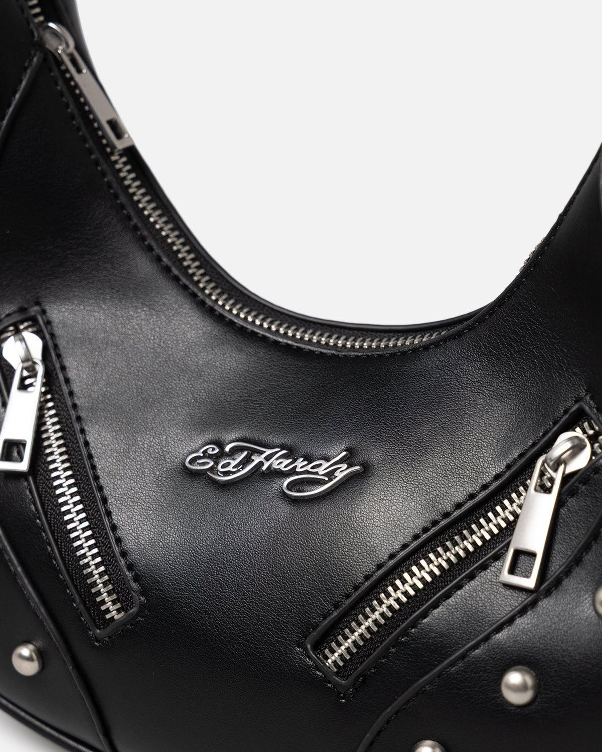 New Products Ed Hardy Women's Studded Handbag Black