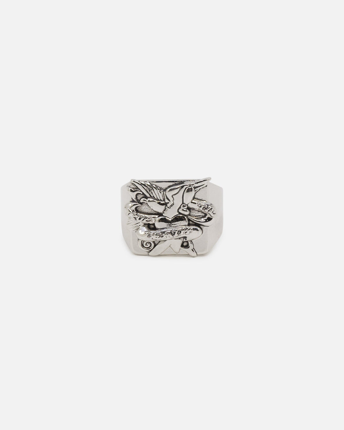 New Products Ed Hardy Heart & Dagger Ring Silver