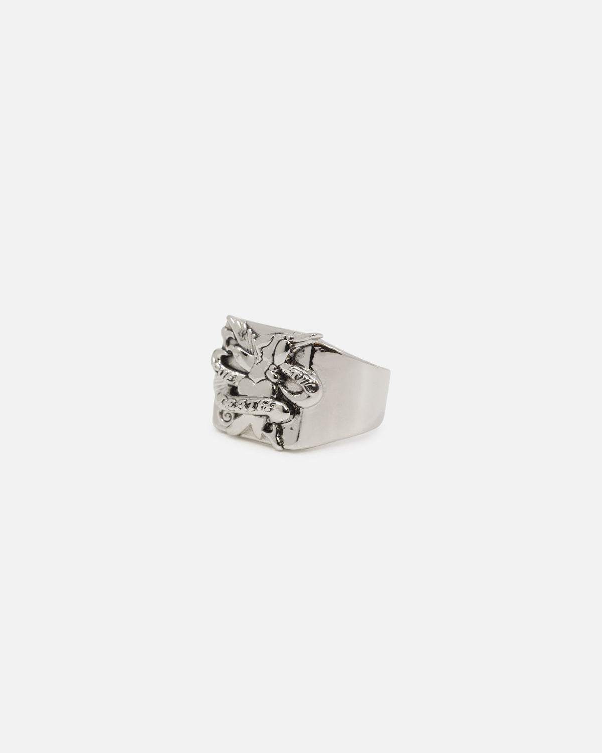 New Products Ed Hardy Heart & Dagger Ring Silver