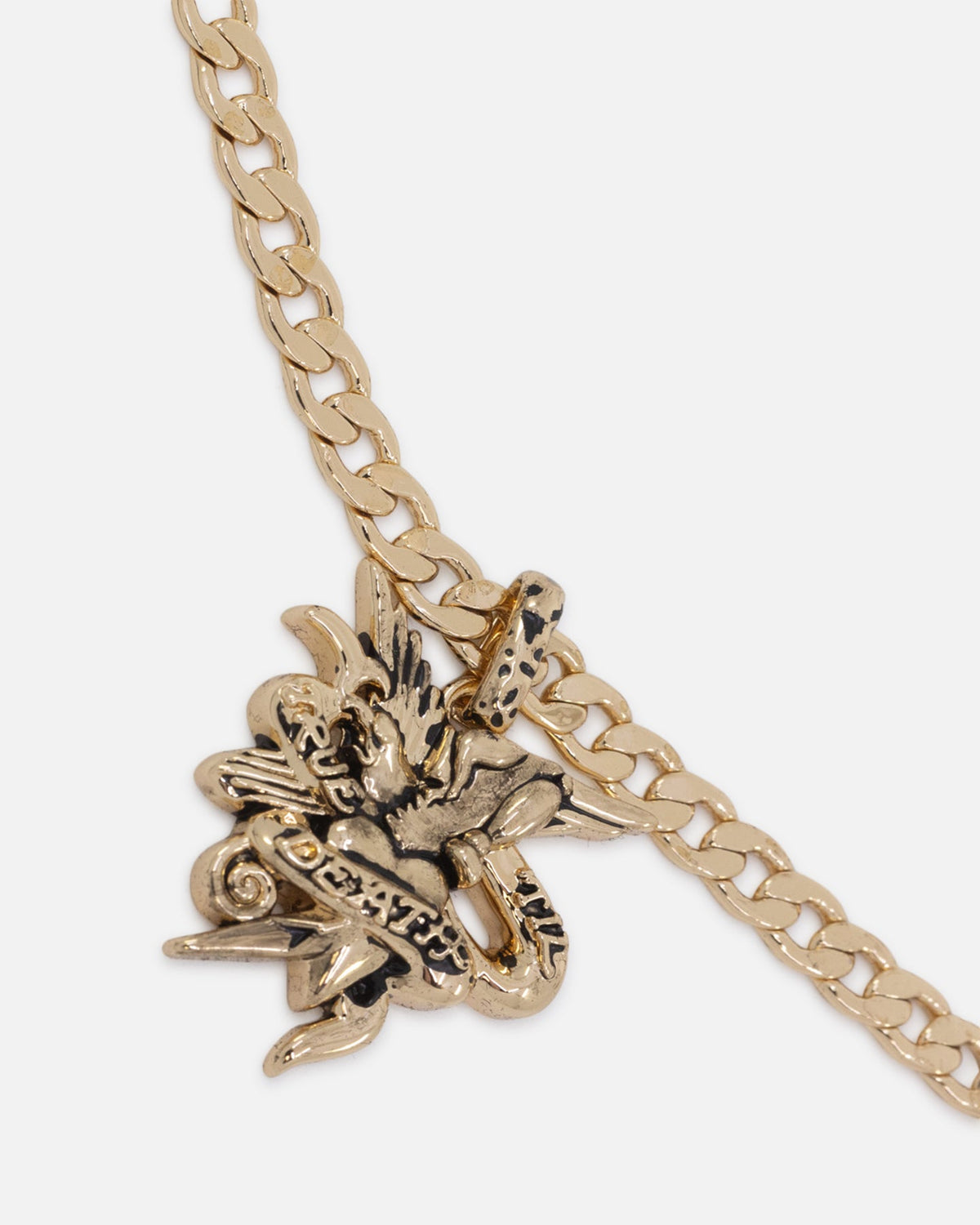 New Products Ed Hardy Heart & Dagger Necklace Gold