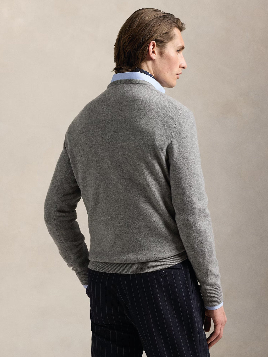 2026 New Arrival Maglia Girocollo in Lana Grigio
