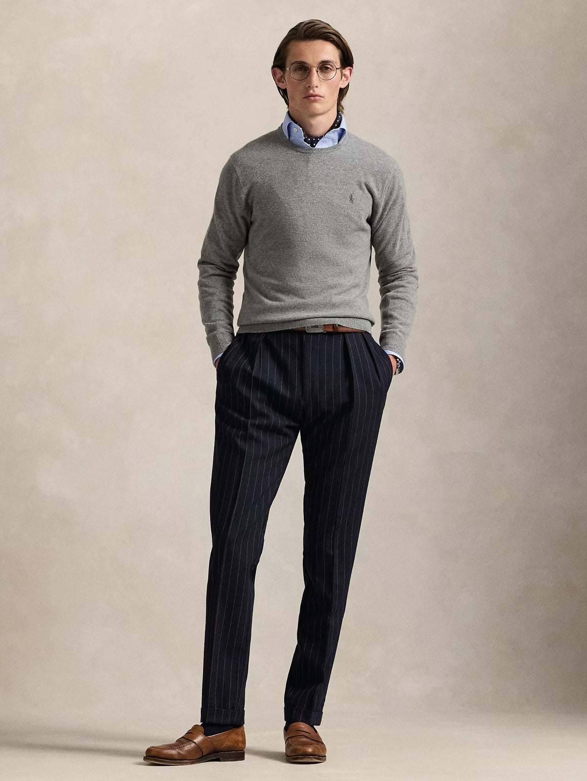 2026 New Arrival Maglia Girocollo in Lana Grigio