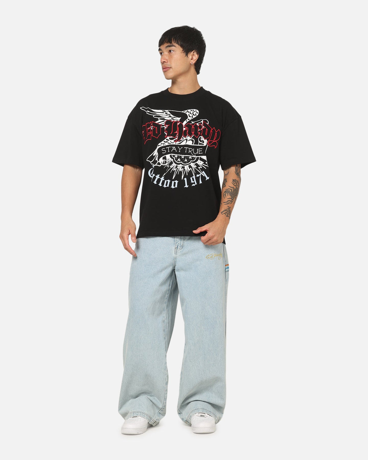 New Products Ed Hardy Flash T-Shirt Black