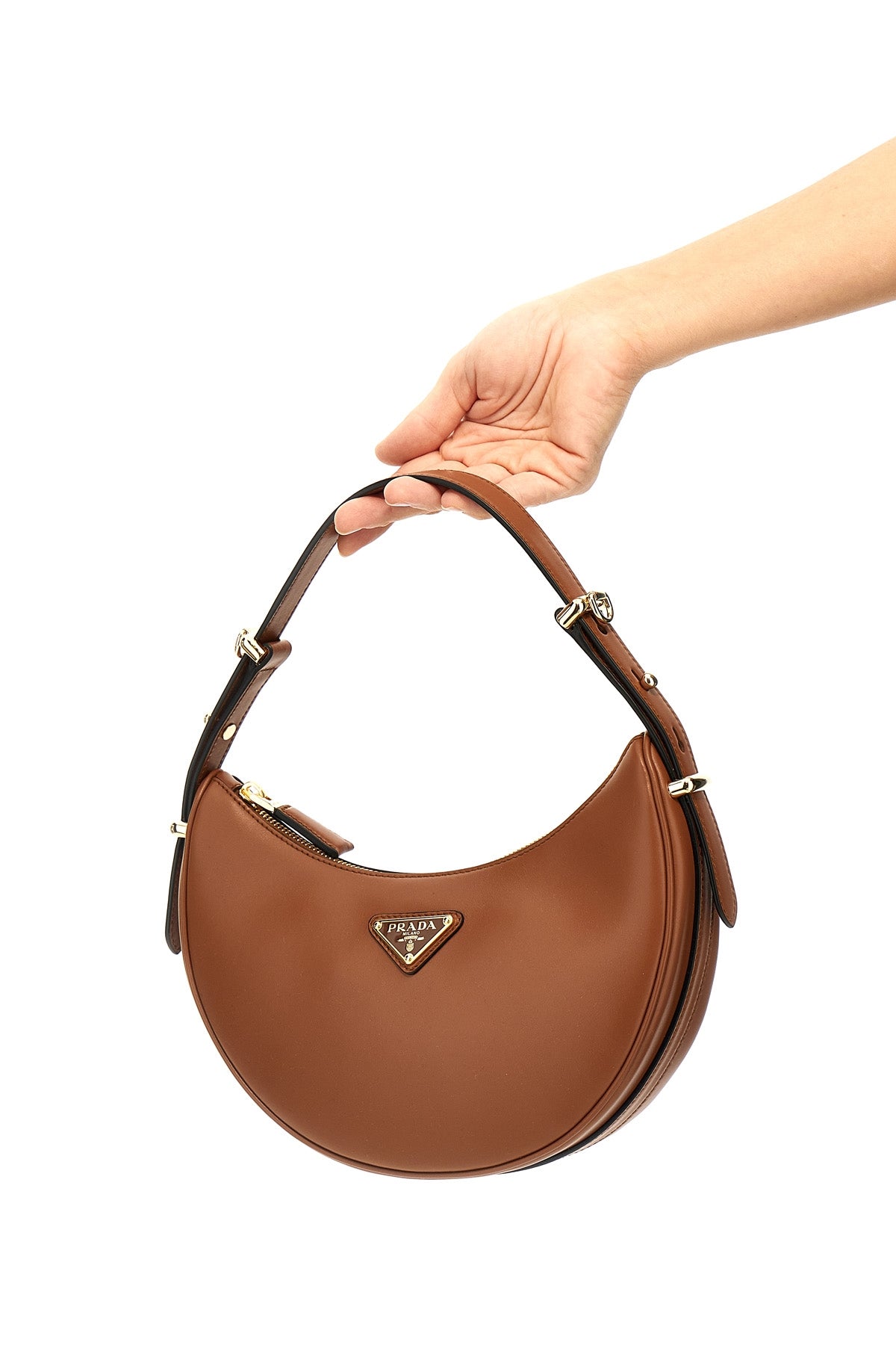 2026 New Arrival prada arqu leather shoulder bag