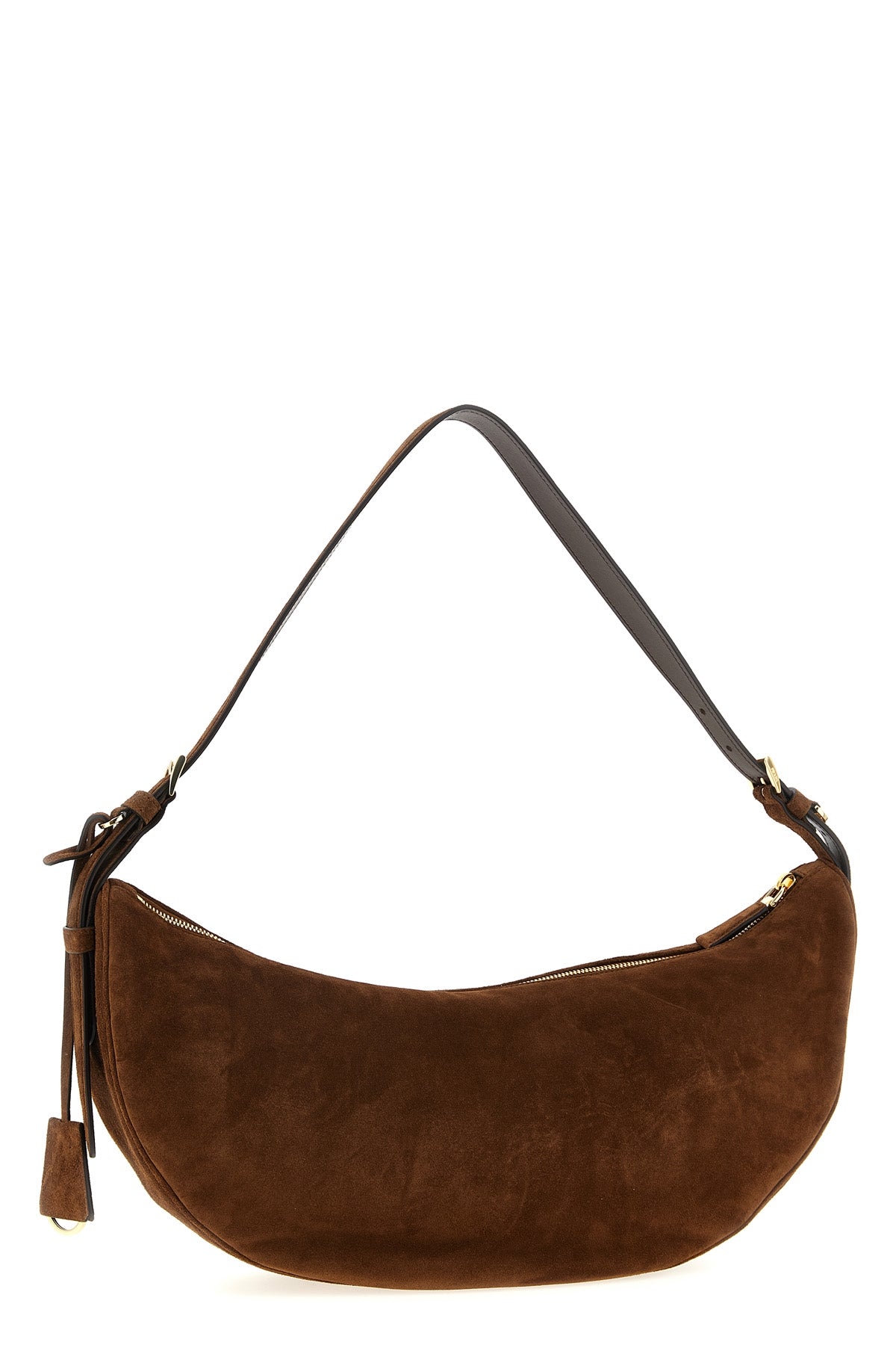2026 New Arrival prada demi-lune large suede shoulder bag