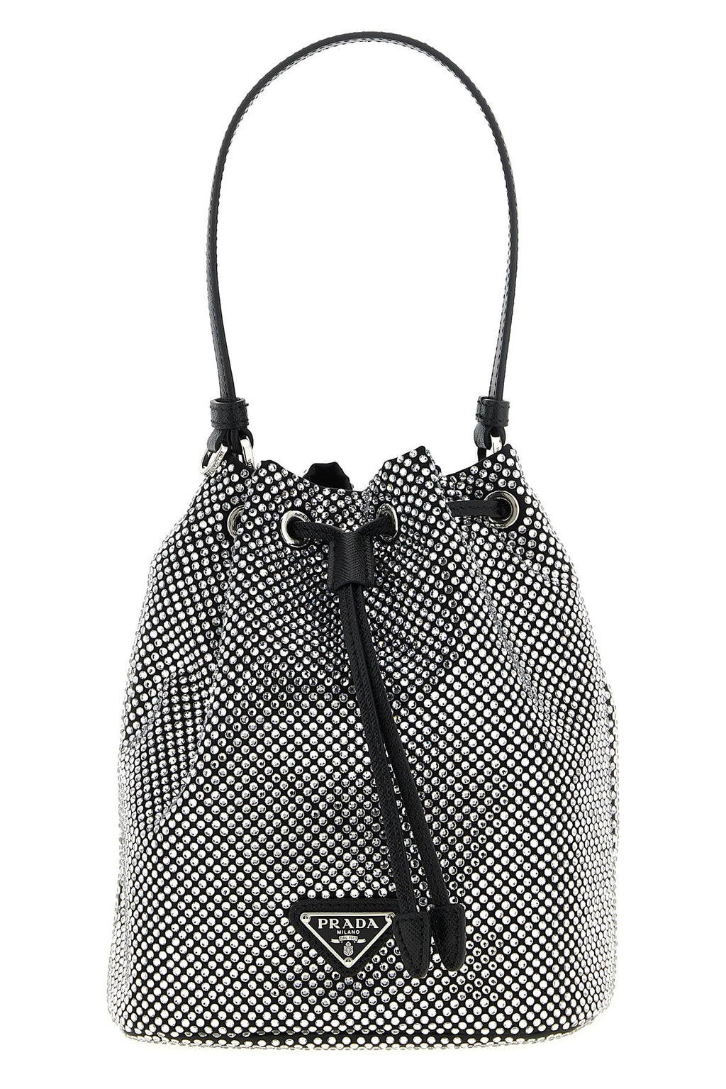 2026 New Arrival crystal satin bucket bag