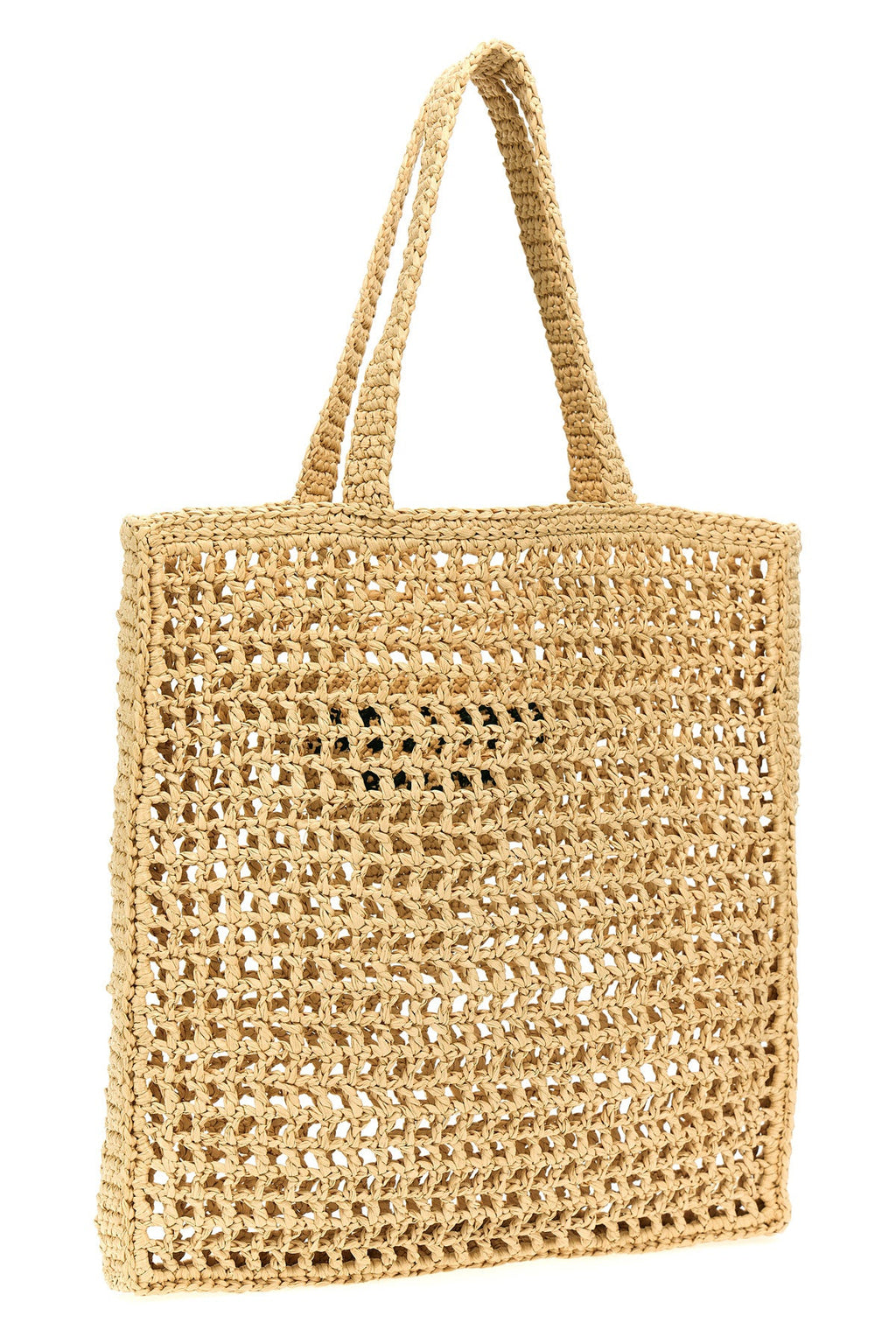 2026 New Arrival shopping bag in raffia-effect woven fabric