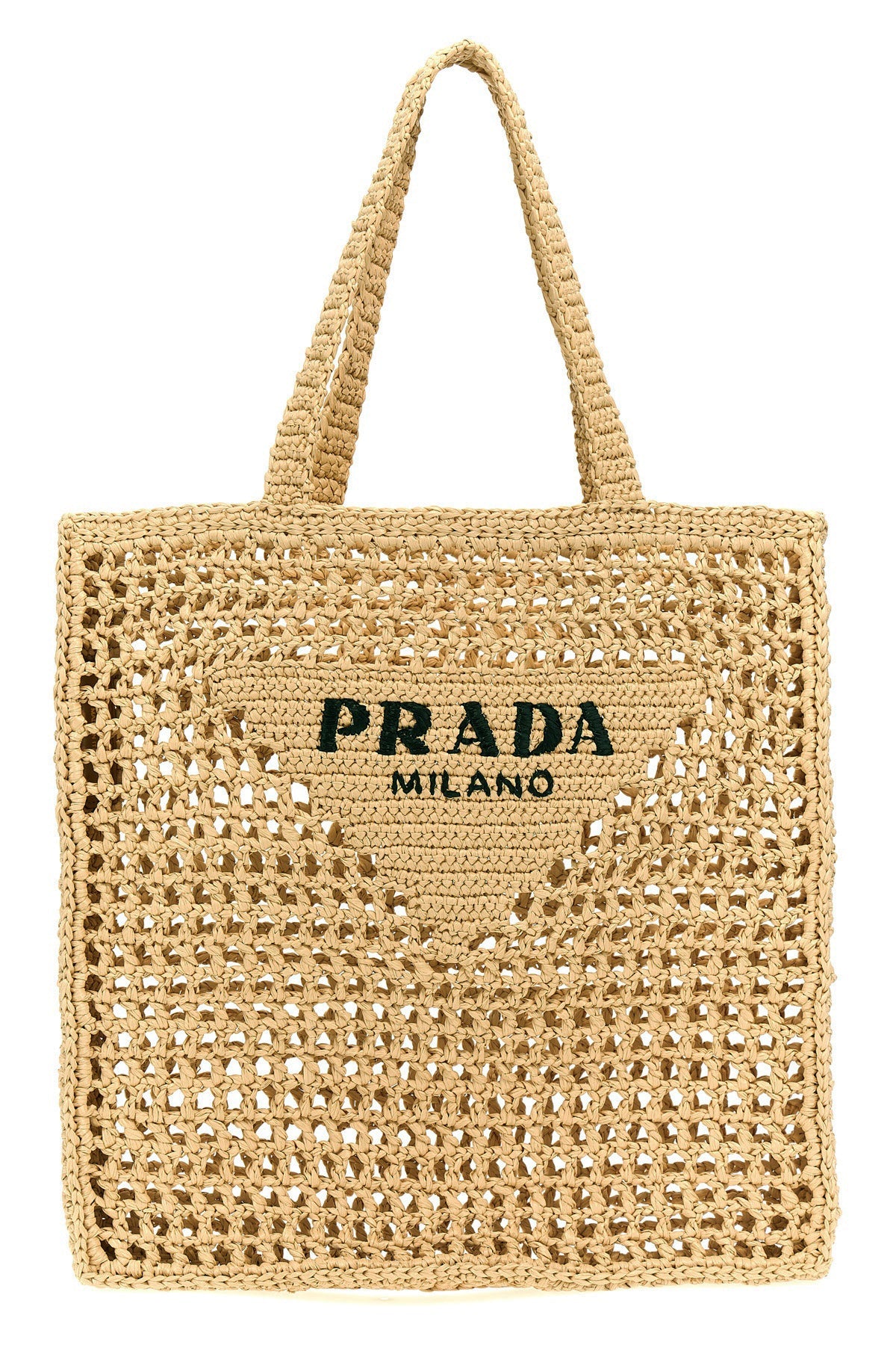 2026 New Arrival shopping bag in raffia-effect woven fabric