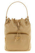 2026 New Arrival prada duet re-nylon and saffiano leather tone-on-tone bucket bag