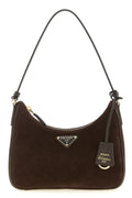 2026 New Arrival prada re-edition 2005 mini shoulder bag in suede and saffiano leather