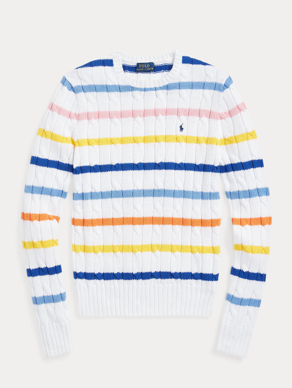 2026 New Arrival Maglia a Trecce con Righe Bianco