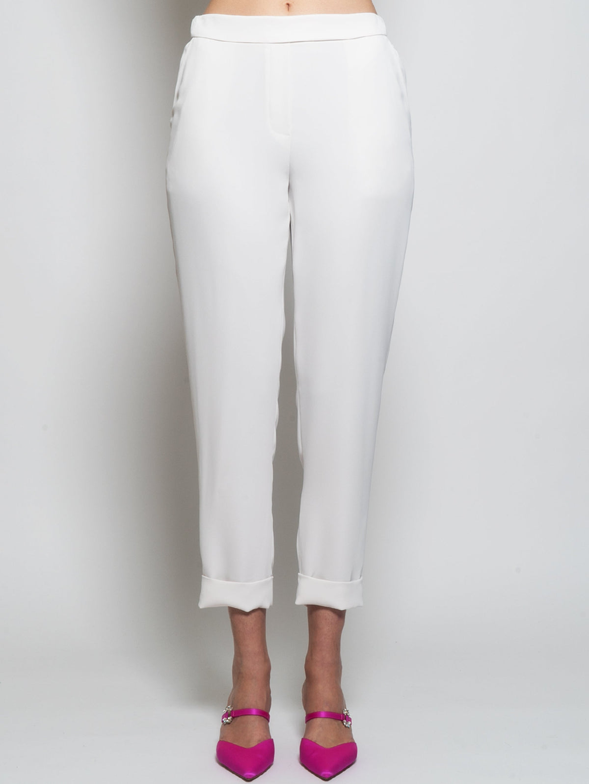 2026 New Arrival Pantaloni in Cady Panna