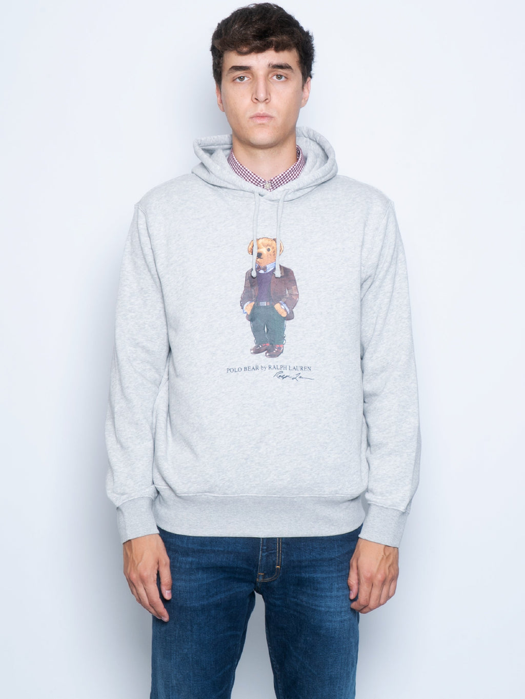 2026 New Arrival Felpa con Cappuccio Polo Bear Grigio