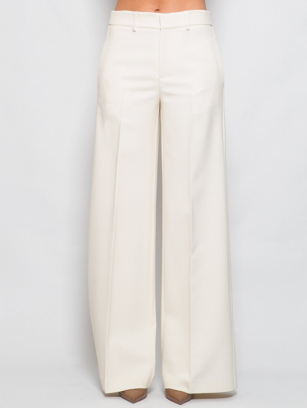 2026 New Arrival Pantaloni Larghi in Viscosa Stretch Burro