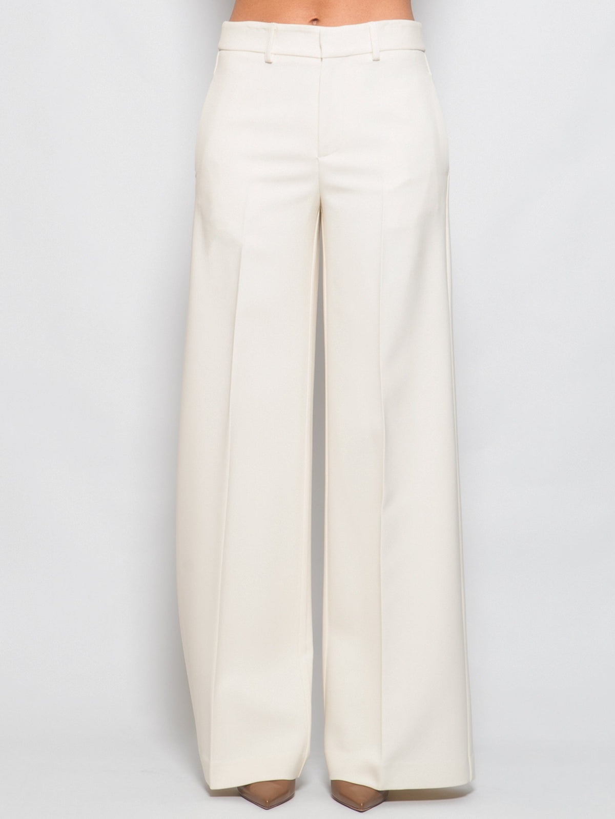 2026 New Arrival Pantaloni Larghi in Viscosa Stretch Burro