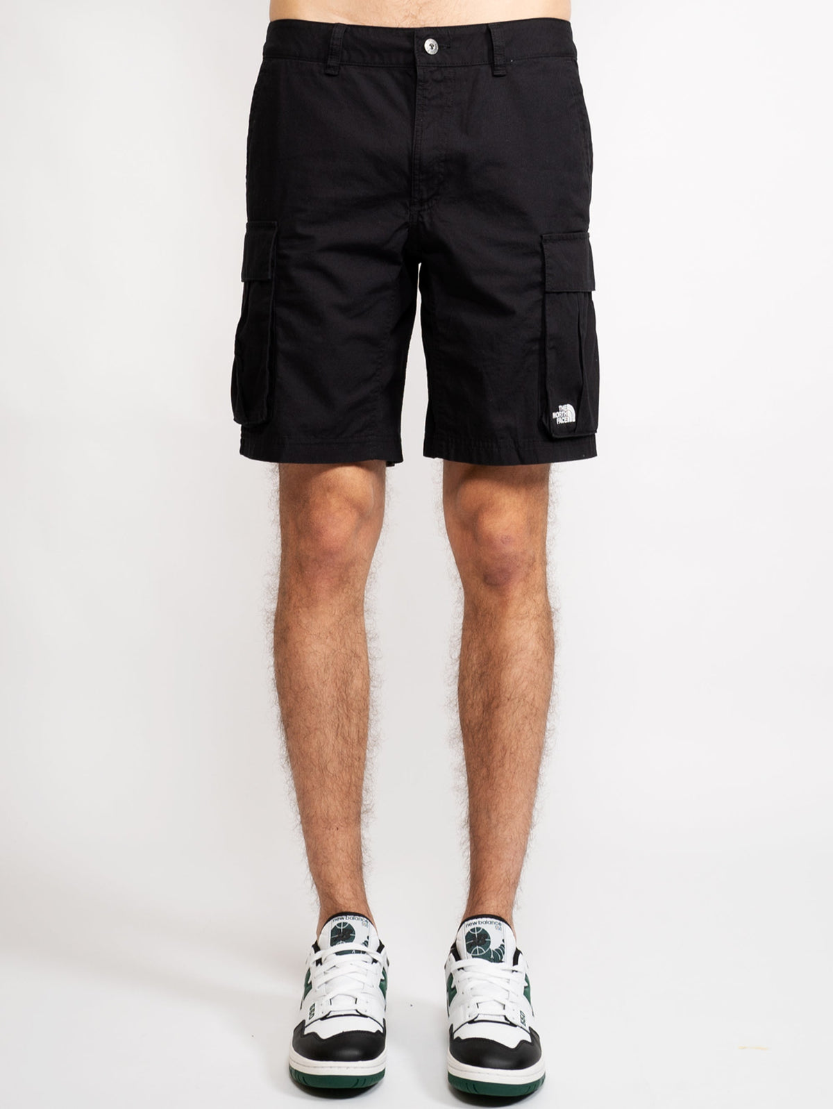 2026 New Arrival Shorts Cargo in Cotone Ripstop Nero