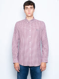 2026 New Arrival Camicia a Quadretti Bianco/Bordò