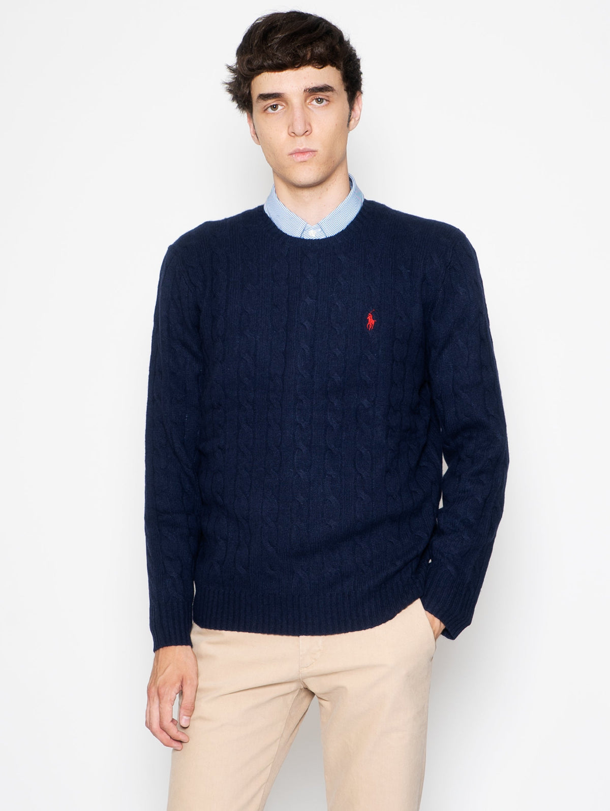 2026 New Arrival Maglia a Trecce Blu