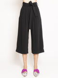 2026 New Arrival Pantalone Vita Alta Cropped Nero