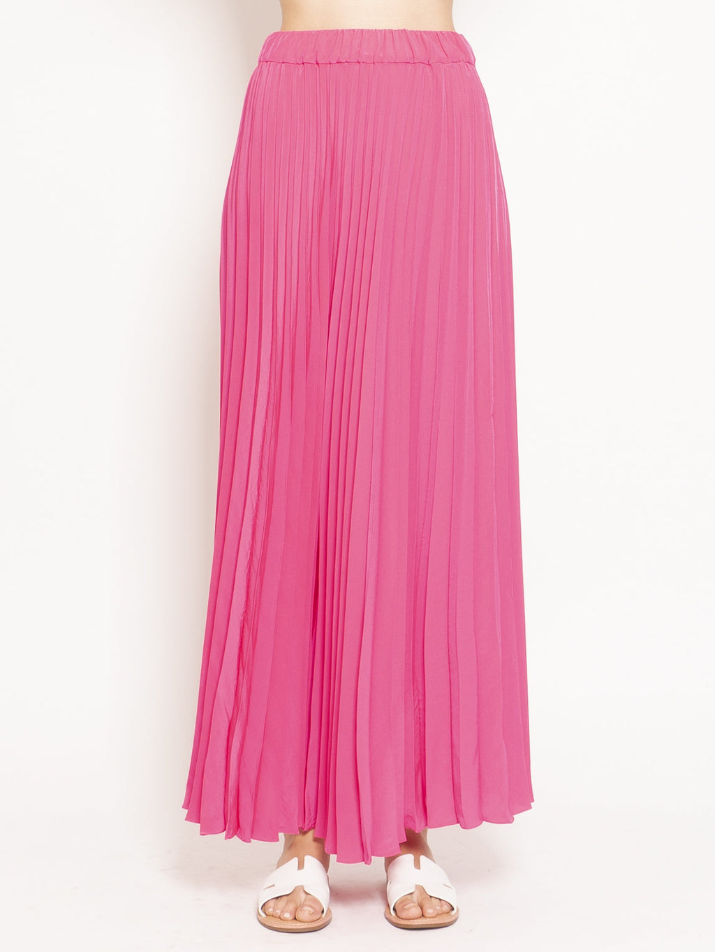 2026 New Arrival Gonna Lunga Plisse Poterex Fucsia