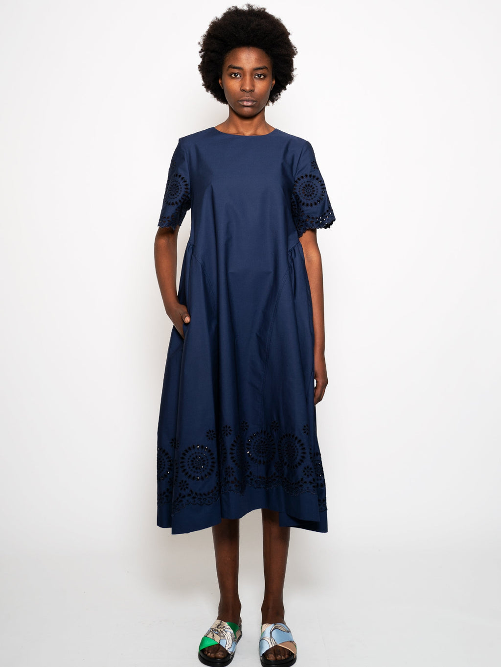 2026 New Arrival Abito Midi Macramè Blu