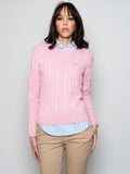 2026 New Arrival Maglia a Trecce in Cotone Rosa