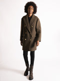 2026 New Arrival Peacoat in Lana Verde Militare