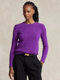 2026 New Arrival Maglia a Trecce in Misto Cashmere Viola
