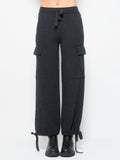 2026 New Arrival Pantalone Cargo in Maglia di Lana Grigio Scuro