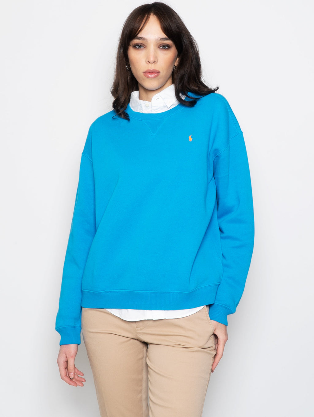 2026 New Arrival Felpa Girocollo Turchese