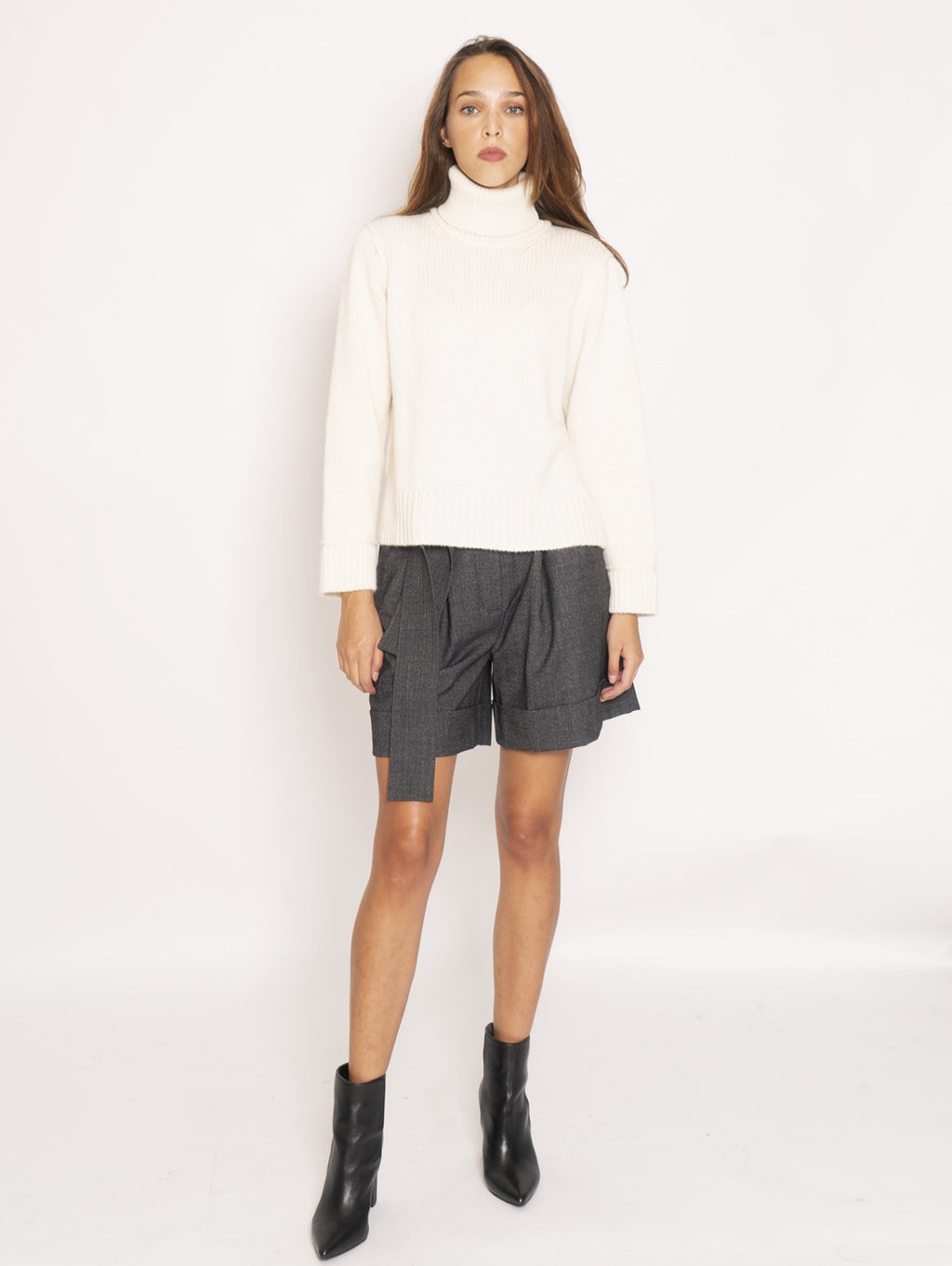 2026 New Arrival Maglia Collo Alto - Bianco