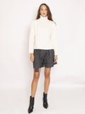 2026 New Arrival Maglia Collo Alto - Bianco