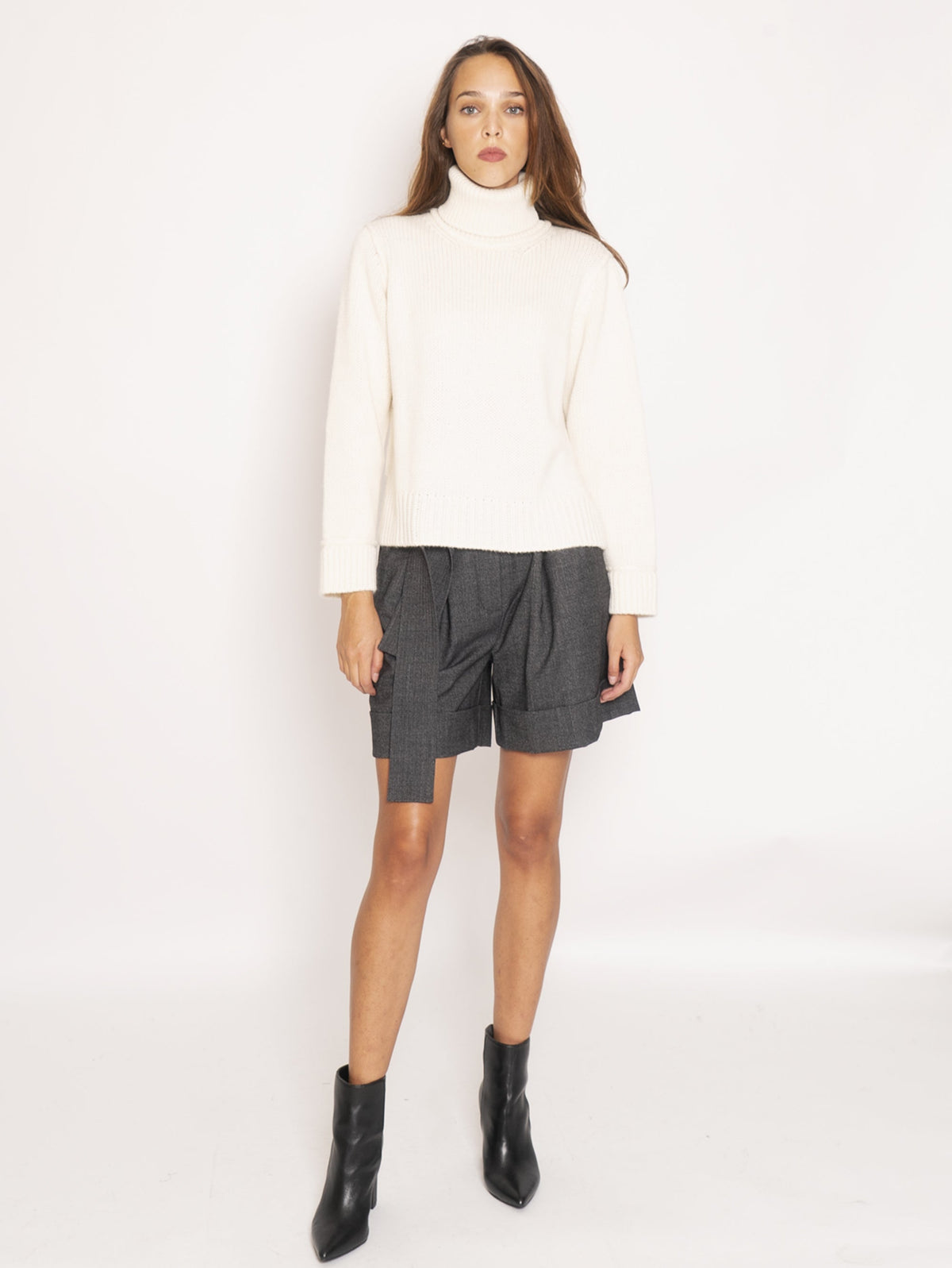 2026 New Arrival Maglia Collo Alto - Bianco