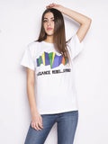 2026 New Arrival Maglia con Stampa Bianco