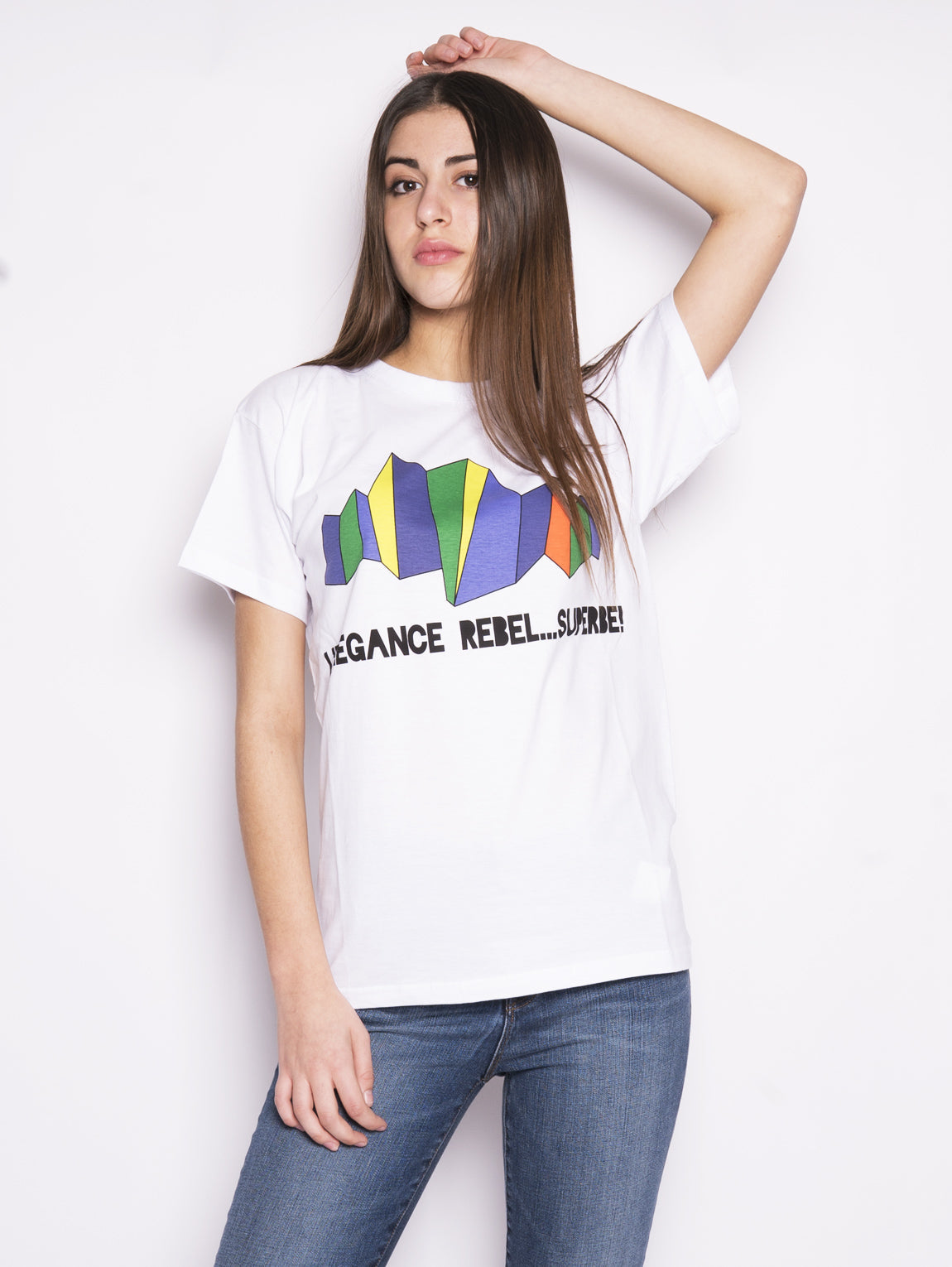 2026 New Arrival Maglia con Stampa Bianco
