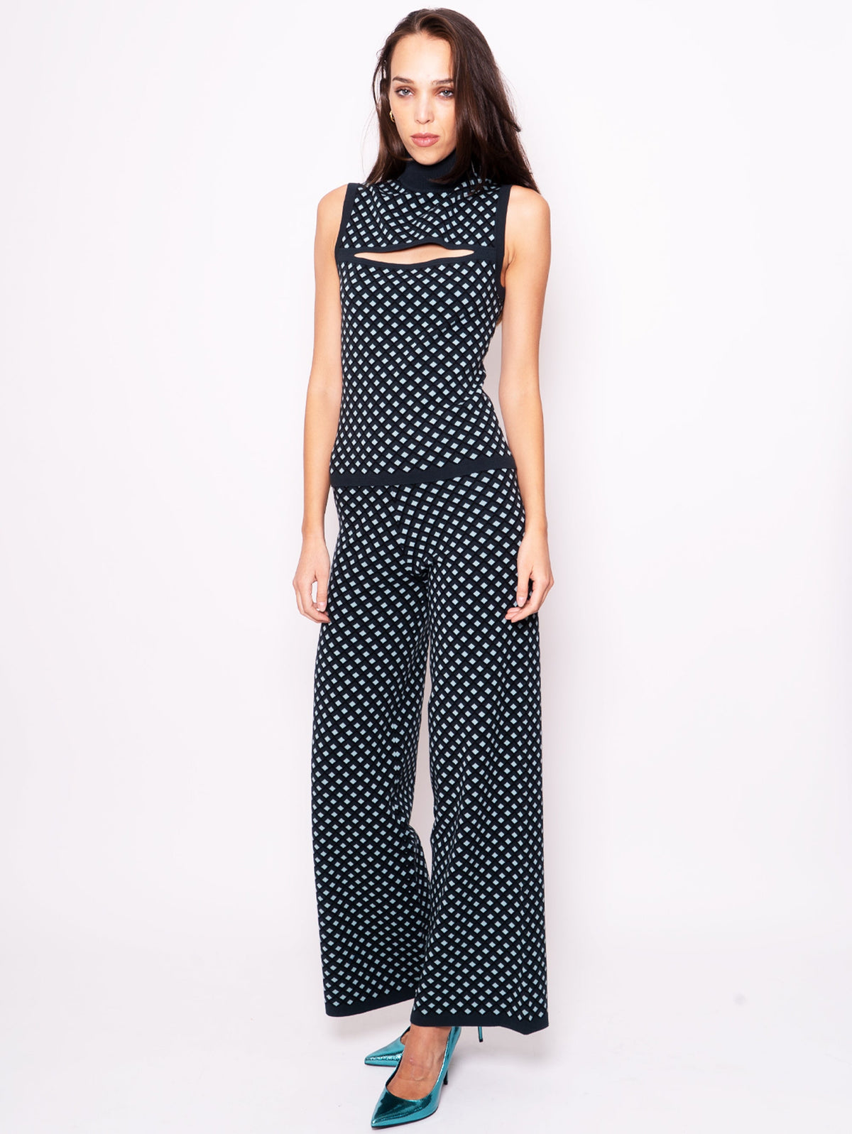 2026 New Arrival Pantaloni in Maglia Verde