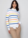 2026 New Arrival Maglia a Trecce con Righe Bianco