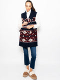 2026 New Arrival Cappotto Smanicato Jacquard Multicolor