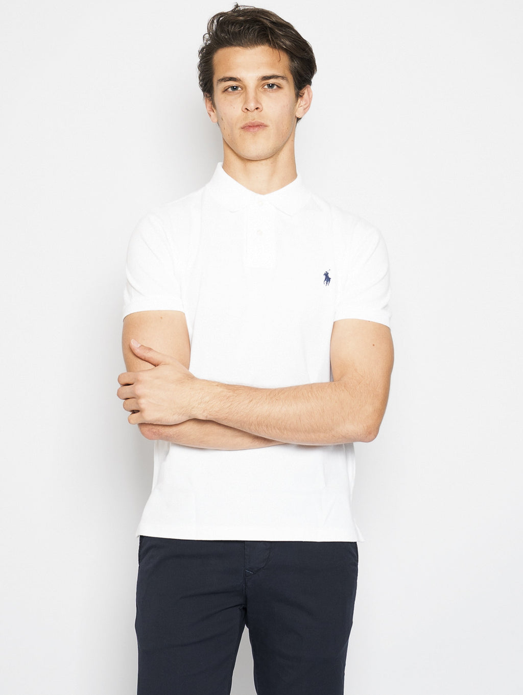 2026 New Arrival Polo in Piquet Slim Fit Bianco