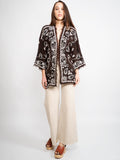 2026 New Arrival Cardigan Stampa Cashmere Marrone