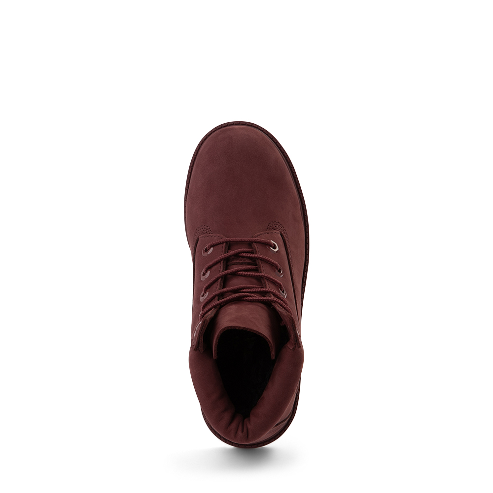 Top Seller Timberland 6 IN F/L FLD BT Youth’s - BURGUNDY NUBUCK
