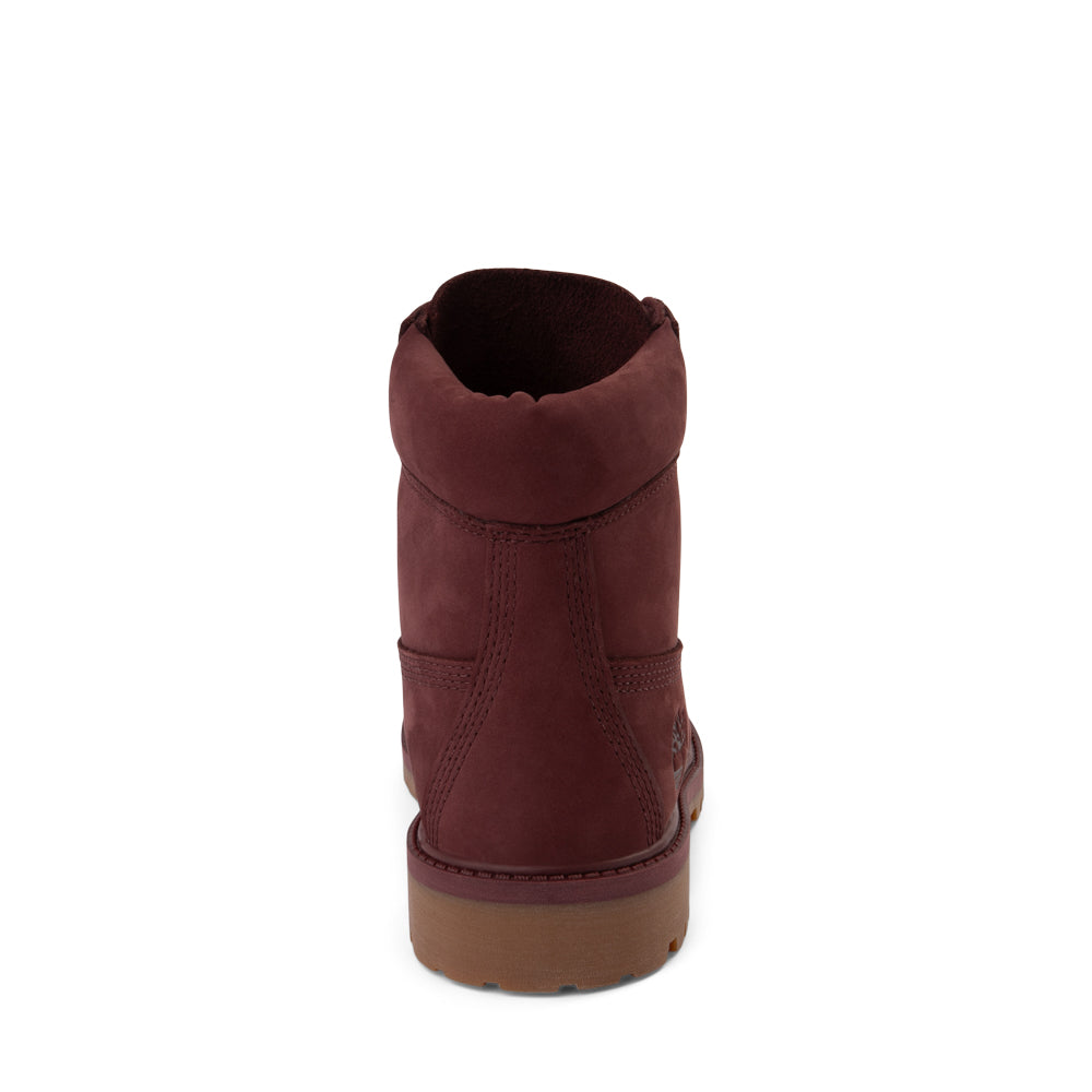 Top Seller Timberland 6 IN F/L FLD BT Youth’s - BURGUNDY NUBUCK