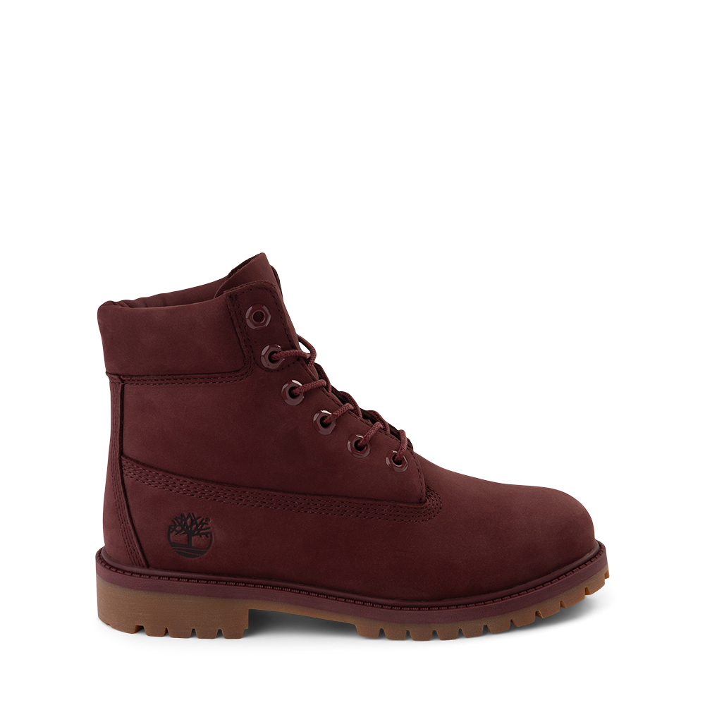 Top Seller Timberland 6 IN F/L FLD BT Youth’s - BURGUNDY NUBUCK