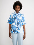 2026 New Arrival Camicia a Fiori Blu/Bianco