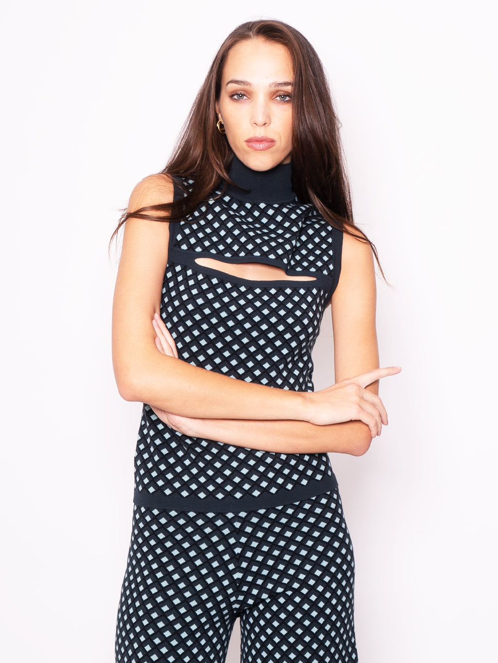 2026 New Arrival Top con Dettaglio Cut Out Verde