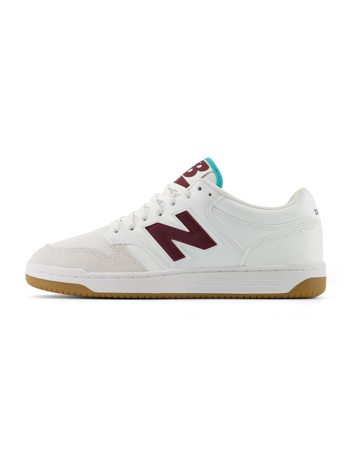 2026 New Arrival Sneakers Basse da Basket 480 Bianco/Bordeaux