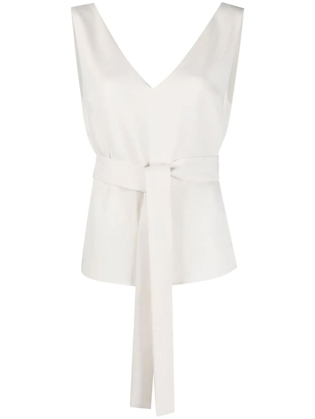 2026 New Arrival Top Senza Maniche con Cintura Panna