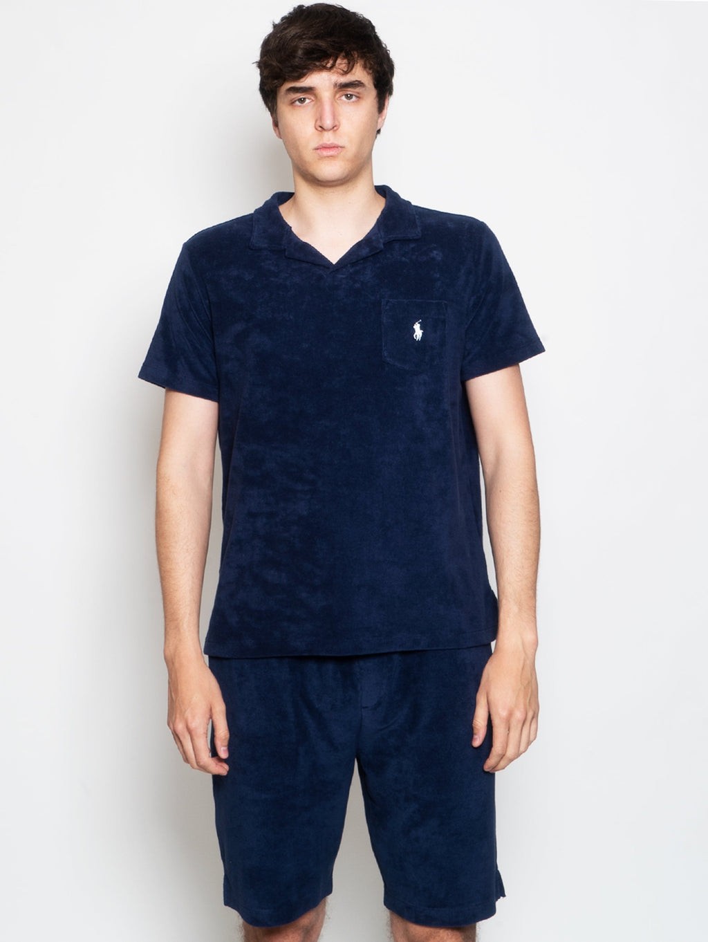 2026 New Arrival Polo in Spugna con Taschino Blu