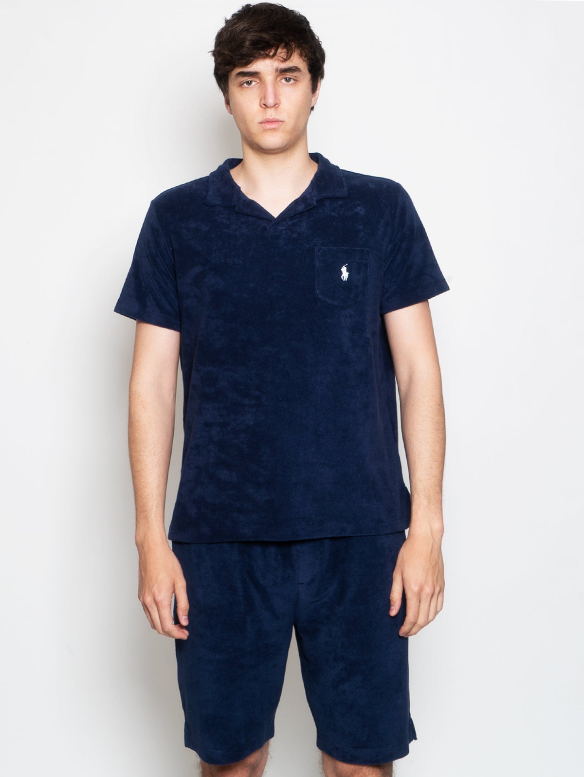 2026 New Arrival Polo in Spugna con Taschino Blu